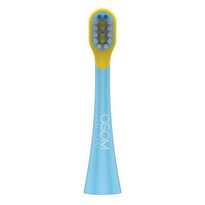Pakaitinis antgalis vaikiškam dantų šepetėliui OSOM Oral Care Kids K6XBLUE OSOMORALSK6XBLUE, mėlynos spalvos
