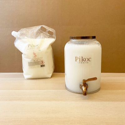 Perfumed detergent ECLAT D'IRIS Pikoc 5000 ml + capacity FOUNTAINE 4L + gift Mizon face mask