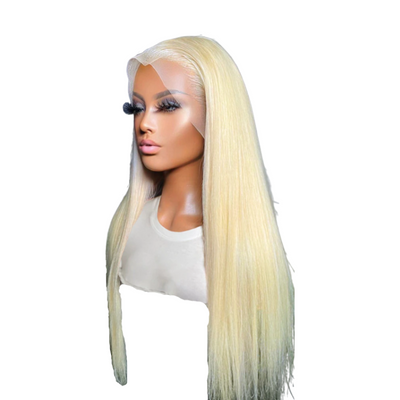 Блондинка парик из натуральных волос 20см - 80см