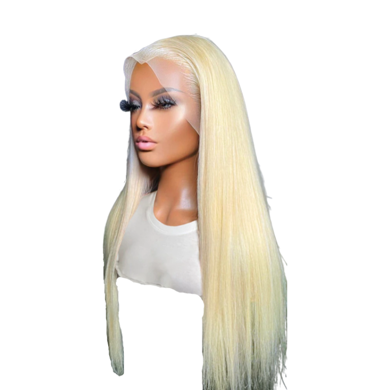 Блондинка парик из натуральных волос 20см - 80см