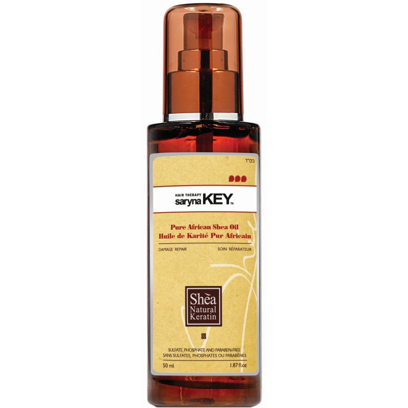 Масло для волос Saryna KEY Damage Repair Pure African Shea Oil с маслом ши, восстанавливающее, для поврежденных волос 50 мл + подарок роскошный аромат для дома/свеча