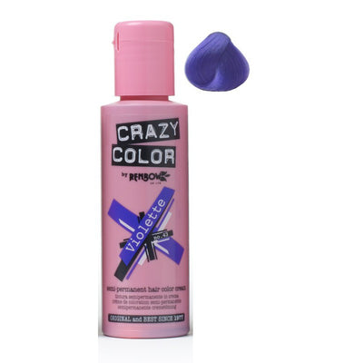 Plaukų dažai Crazy Color COL002233, pusiau ilgalaikiai, 100 ml, 43 violetinė