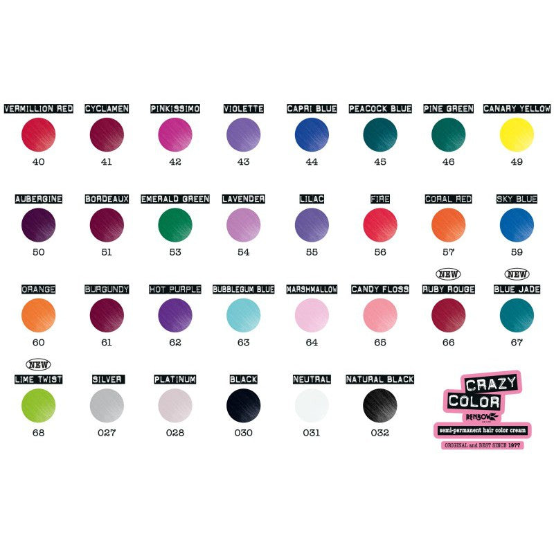 Hair dye Crazy Color COL002251, semi-permanent, 100 ml, 61 wine colors