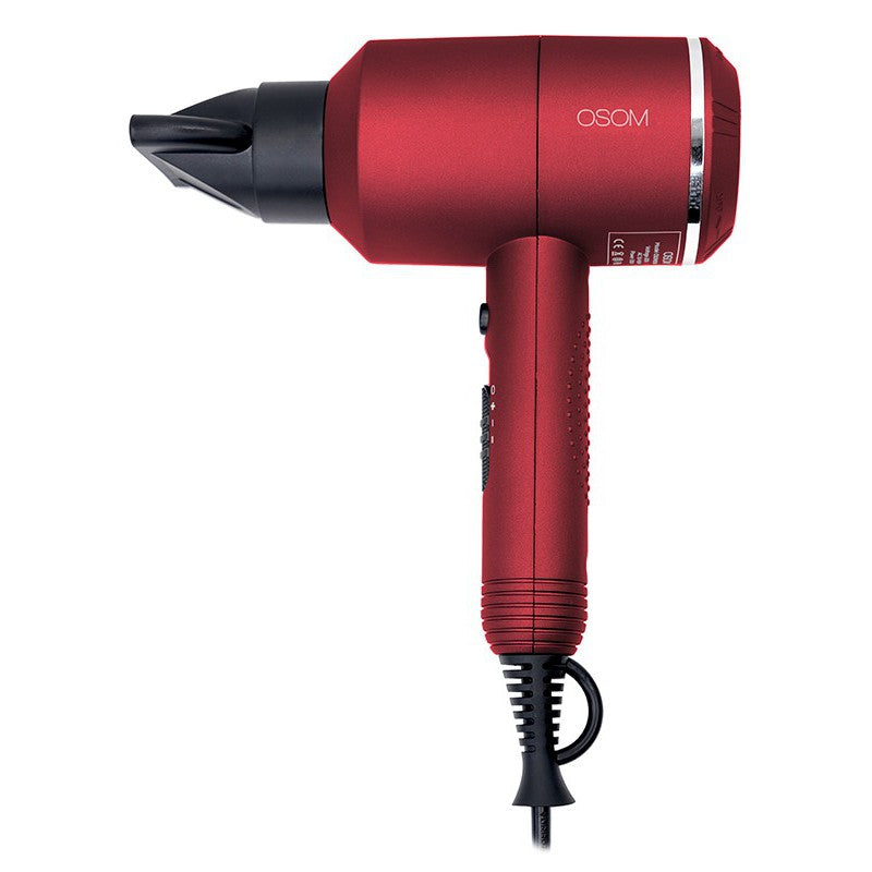 Hair dryer OSOM OSOM2525RED, 2000 W, two speeds, red color + gift Previa hair product