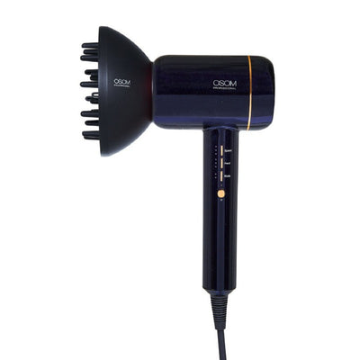 Hair dryer OSOM Professional Purple OSOMF6PR, 1800 W, with water ions, dark purple