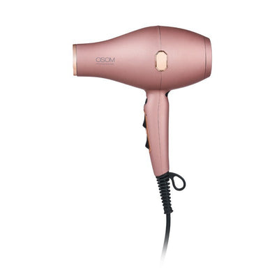 Plaukų džiovintuvas OSOM Professional Rose Gold OSOM3509ARG, su infraraudonaisiais spinduliais, 2000 W +dovana Previa plaukų priemonė