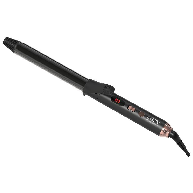 Hair styling tongs Osom Professional Digital Hair Curler OSOM68125, 25 mm, 120 - 220°C + gift Previa hair tool
