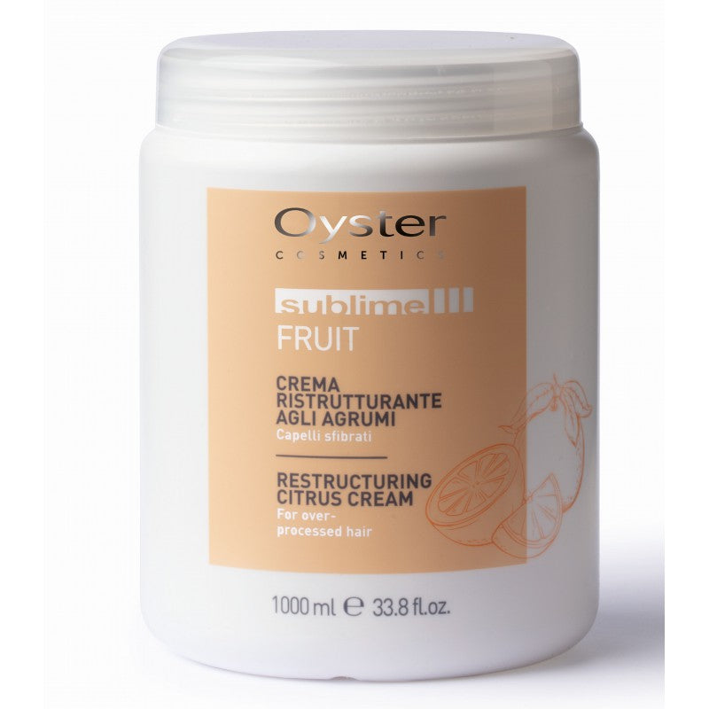 Hair mask-cream Oyster Sublime Fruit Cream Restructuring for damaged hair, restoring, 1000 ml