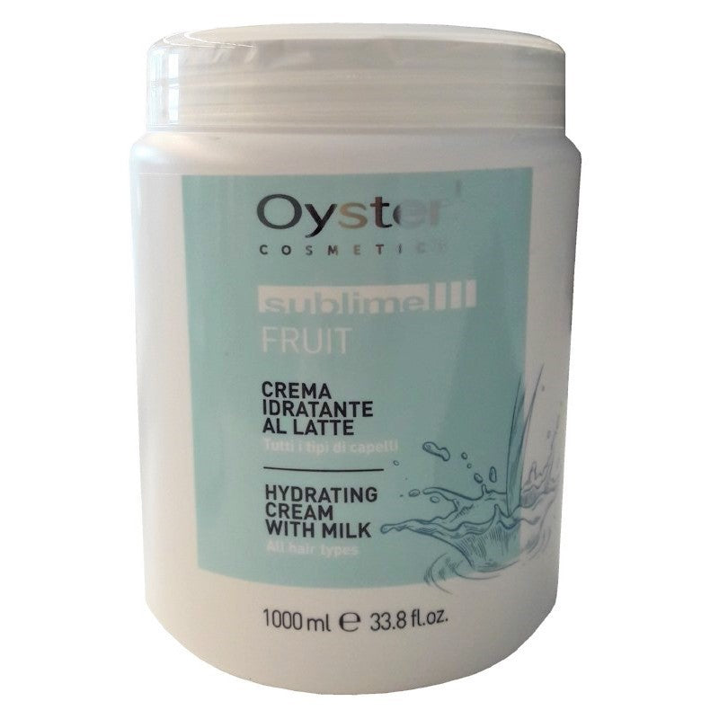 Hair mask-cream Oyster Sublime Milk Moisturizing Mask OYBM07100560, moisturizes hair, for all hair types, with milk, 1000 ml