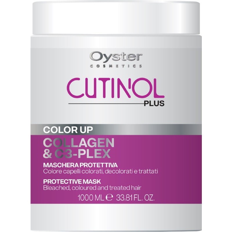 Hair mask Oyster Cutinol Plus Color Up Protective Mask, restorative, for colored, damaged hair OYMA05100101, 1000 ml