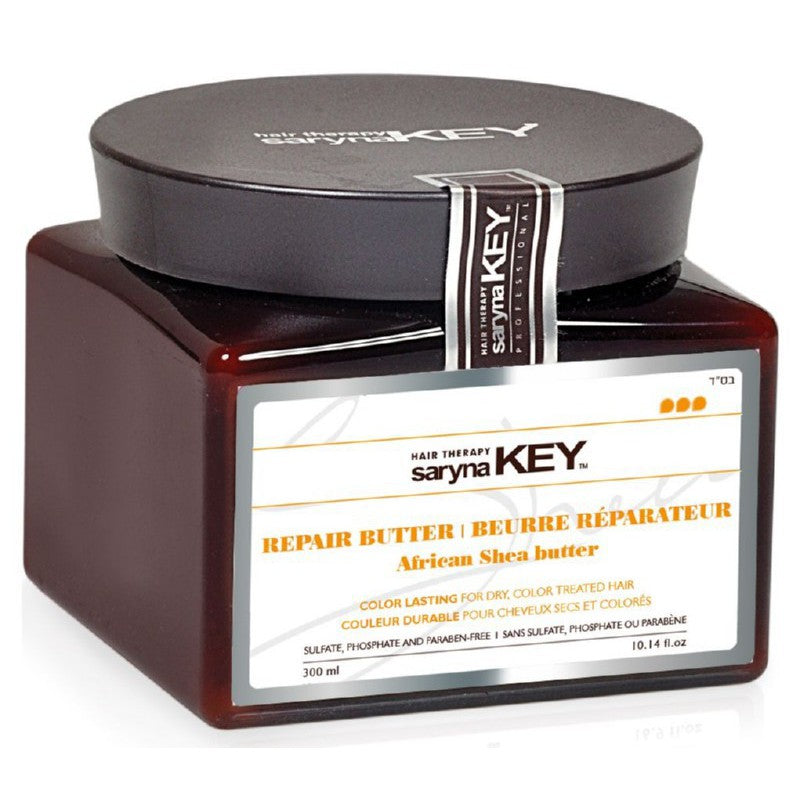 Маска для волос Saryna KEY Color Lasting Pure African Shea Butter с маслом ши для окрашенных волос 300 мл + подарок роскошный аромат для дома/свеча