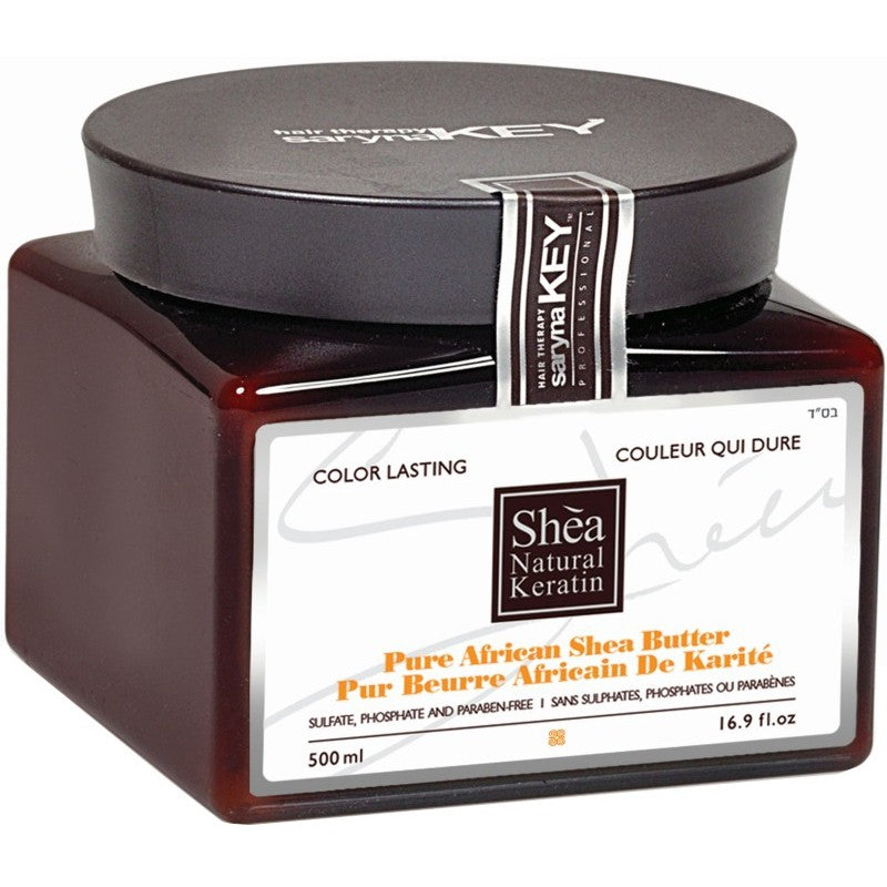 Маска для волос Saryna KEY Color Lasting Pure African Shea Butter с маслом ши для окрашенных волос 500 мл + подарок роскошный аромат для дома/свеча