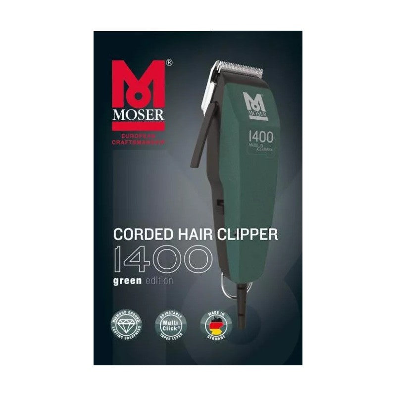 Hair clipper Moser 1400 Edition Green Euro 220, 1400-0454