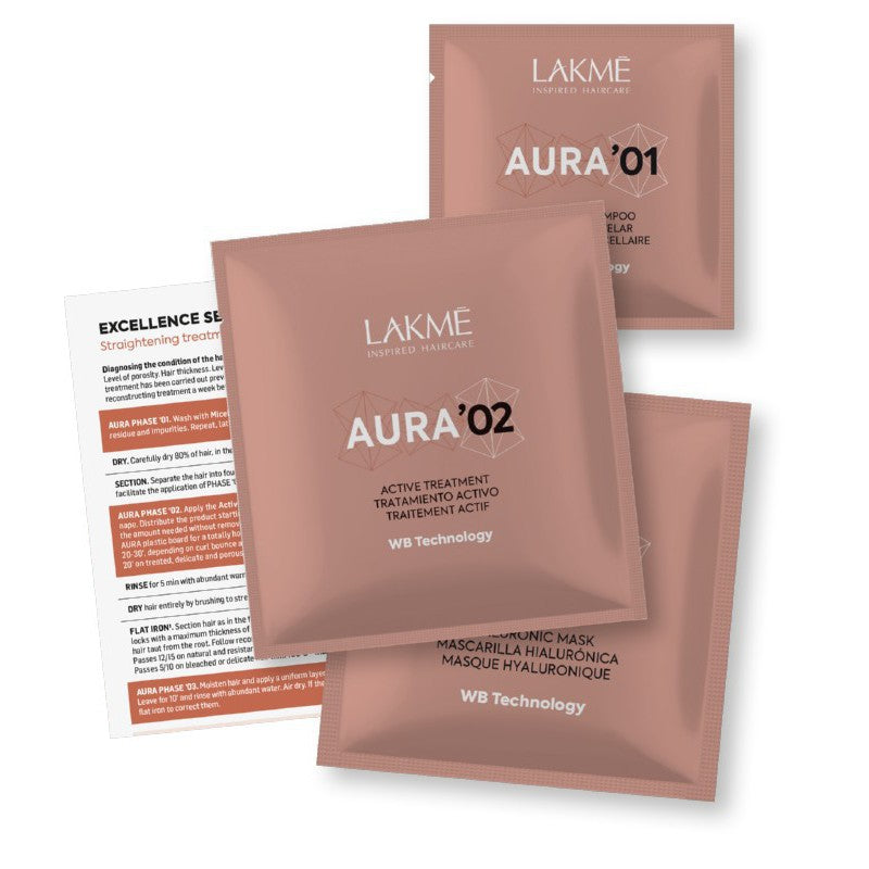 Plaukų priežiūros priemonių rinkinys Lakme Aura Kit LAK49150 +dovana Previa plaukų priemonė