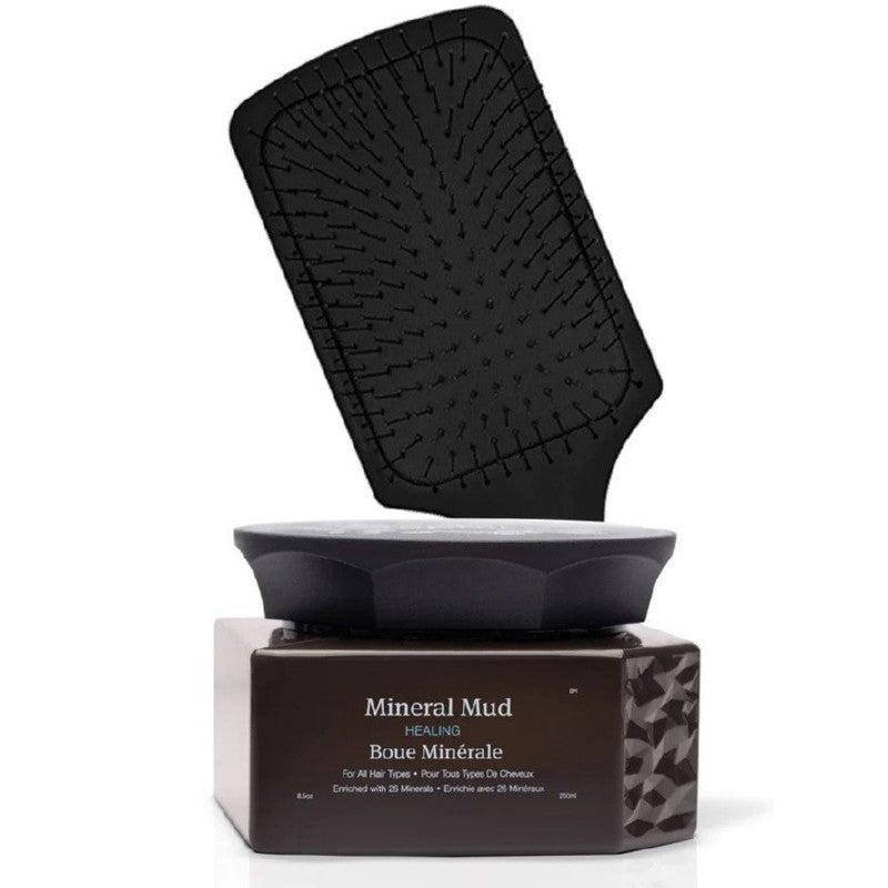 Набор по уходу за волосами Saphira Mineral Mud &amp; Brush Kit SAFKIT1, включает: маску для волос 500 мл, расческу для волос x 1