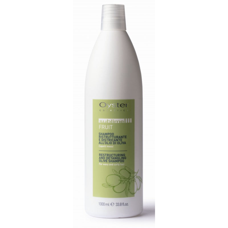 Plaukų šampūnas Oyster Sublime Fruit Oliva Shampoo nepaklusniems, garbanotiems plaukams, glotninamasis, 1000 ml