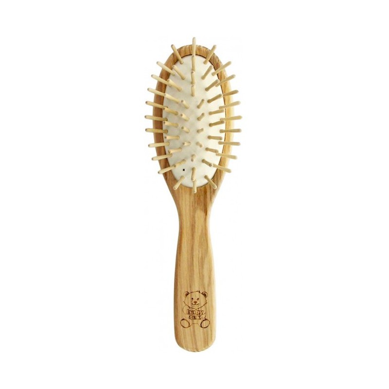 Hair brush TEK Natural 7190-03 with wooden spikes for children, wooden