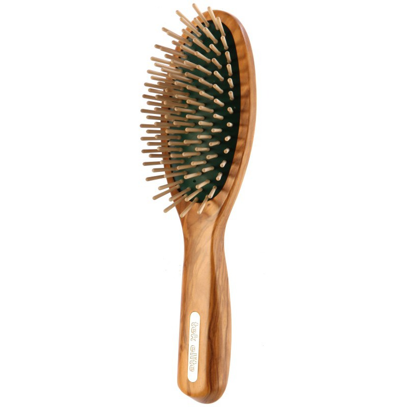 Щетка для волос TEK Natural Elite 1520-05 с деревянными шипами, овальная