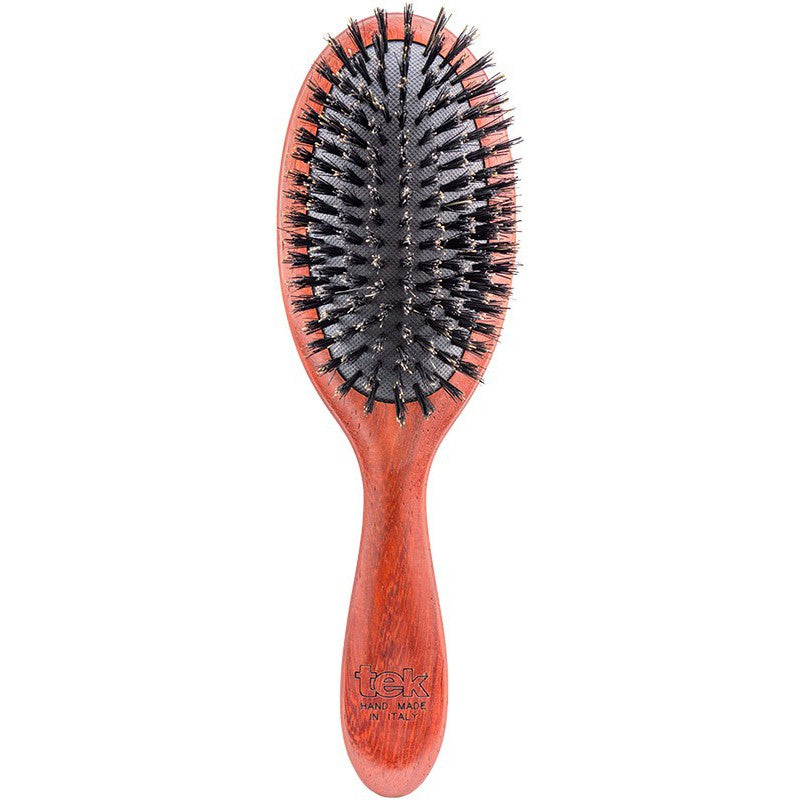 Hair brush TEK Natural Prestige Bobinga 5070-01 with boar bristles, oval shape
