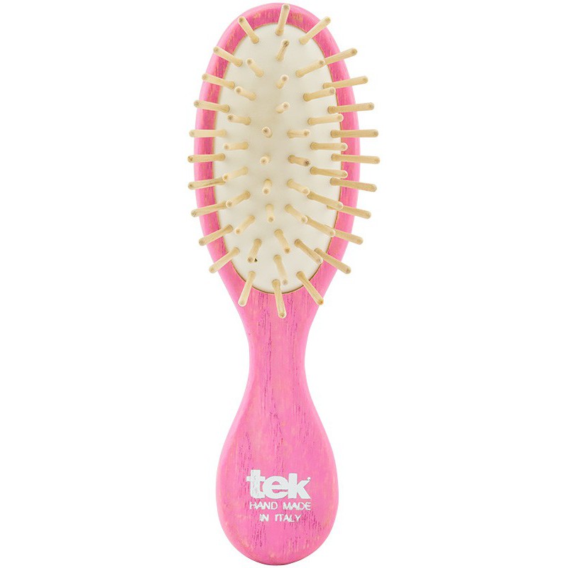 Hairbrush TEK Natural TEK1320-22, small, oval, pink