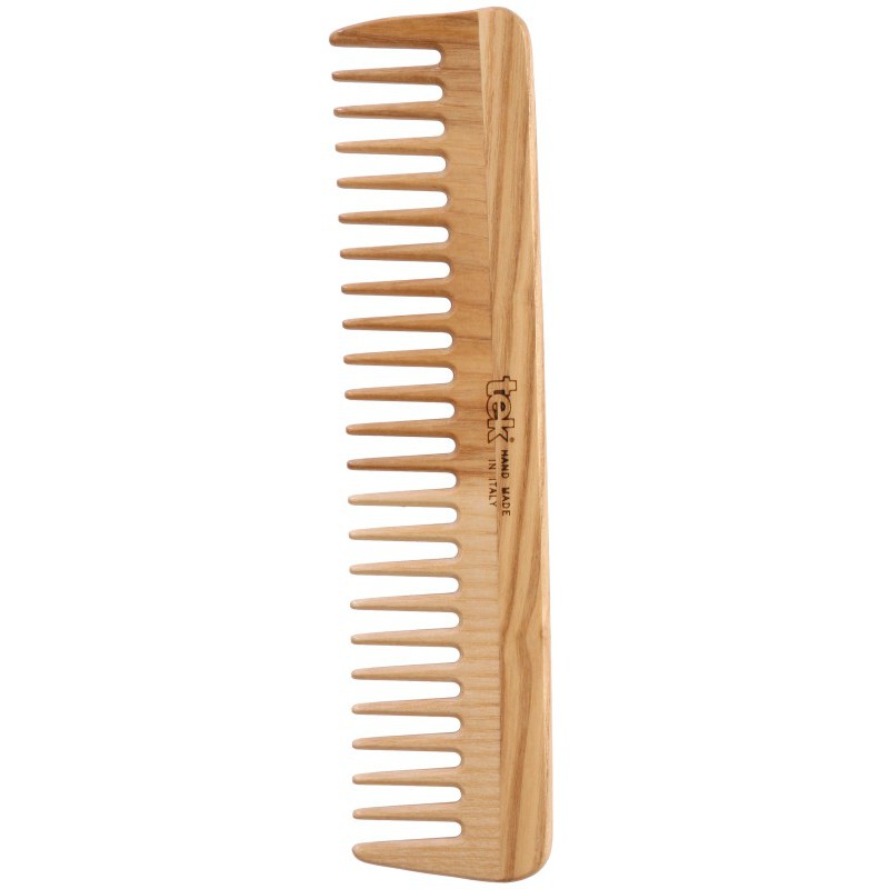 Hair comb TEK Natural 2060-03 with wide teeth, wooden