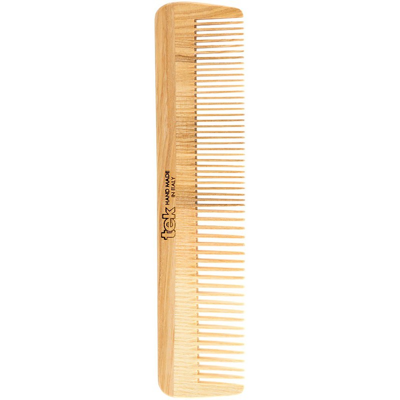 Hair comb TEK Natural 2071-03 with narrow and wide teeth, wooden