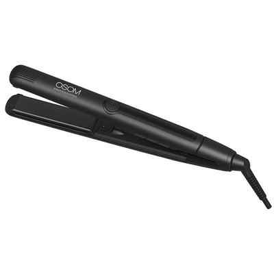 Plaukų tiesintuvas Osom Professional Black Hair Straightener, juodos spalvos, 25 mm, 48 W, 130 - 230°C +dovana Previa plaukų priemonė