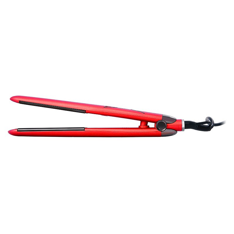 Hair straightener OSOM Professional Red, red, with infrared rays, 230C, 50W + gift Previa hair product