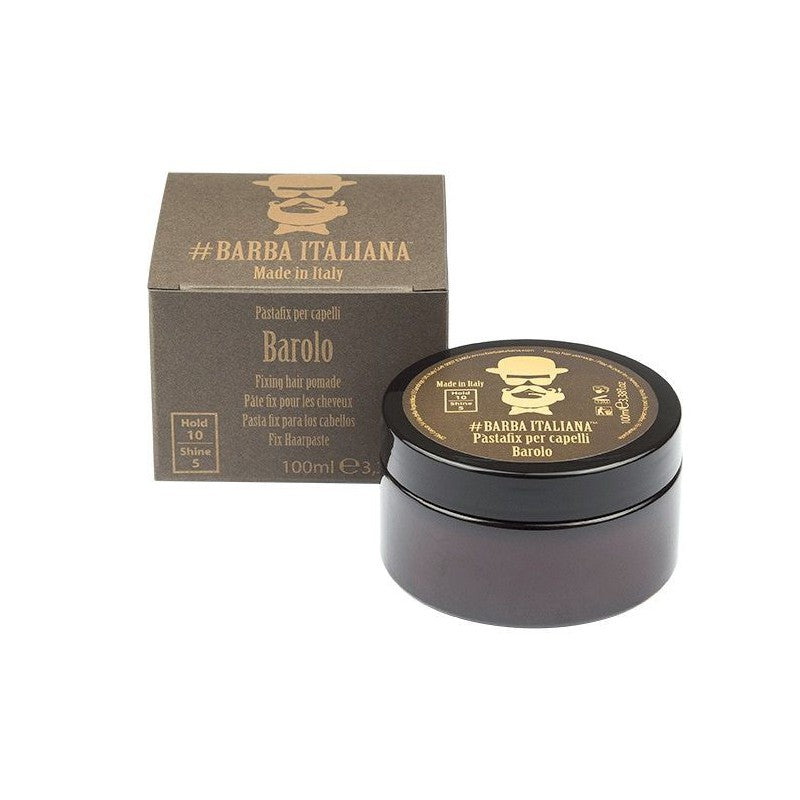 Pomade for hair styling Barba Italiana Fixing Hair Pomade Barolo extremely strong fixation 100 ml