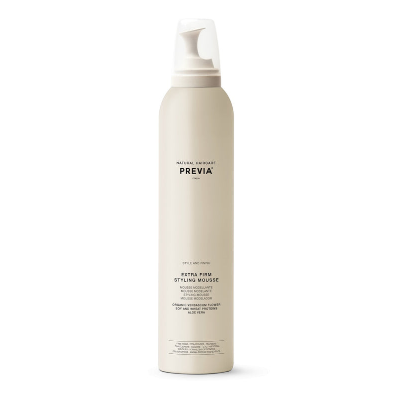 PREVIA Extra Firm Styling Mousse Hair mousse 300ml + gift of 3 previa samples 