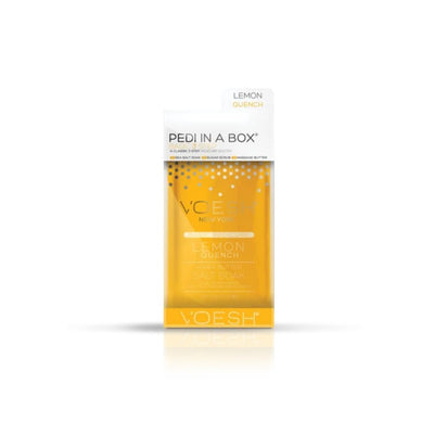 Foot treatment Voesh Basic Pedi In A Box 3 in 1 Lemon Quench VPC118LMN, with lemon extracts, revives the skin of the feet