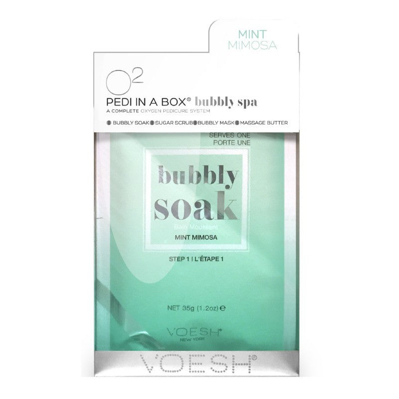 Foot treatment Voesh Pedi In A Box 4 in 1 Bubbly Spa Mint Mimosa VPC307MMS, 4 stages