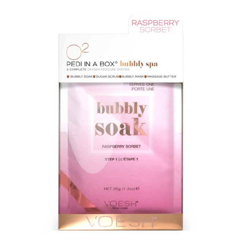 Foot treatment Voesh Pedi In A Box 4 in 1 Bubbly Spa Raspberry Sorbet VPC307RBS, 4 stages