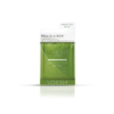 Procedūra kojoms Voesh Pedi In A Box 4 in 1 Green Tea Detox VPC208GRT, su žaliosios arbatos ekstraktais, detoksikuoja pėdas