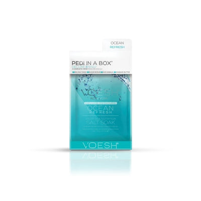 Foot treatment Voesh Pedi In A Box 4 in 1 Ocean Refresh VPC208MRN, renews, refreshes the skin of the feet