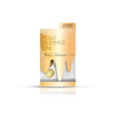 Foot treatment Voesh Pedi In A Box 5 in 1 Golden Glimmer VPC507GLD, with golden mica, nourishes the feet