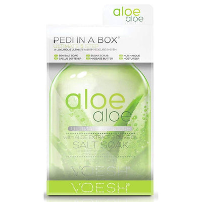 Procedūra kojoms Voesh Ultimate 6 Steps Pedi In A Box 6 in 1 Aloe Aloe VPC607ALO, su alaviju