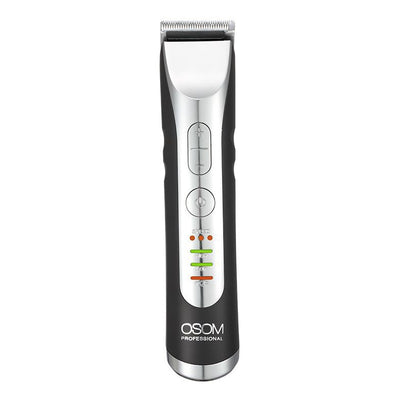 Profesionali plaukų kantavimo mašinėlė - trimeris OSOM Professional Hair Trimmer OSOMHTCHC338, LiFePo4 baterija, 100-240 V, 50/60 Hz, pilkos spalvos