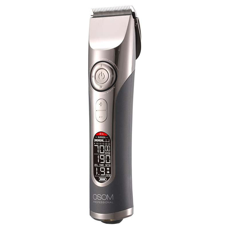 Professional hair clipper OSOM Professional Hair Clipper OSOMHC980, adjustable cutting length 1 - 1.9 mm, with 8 combs