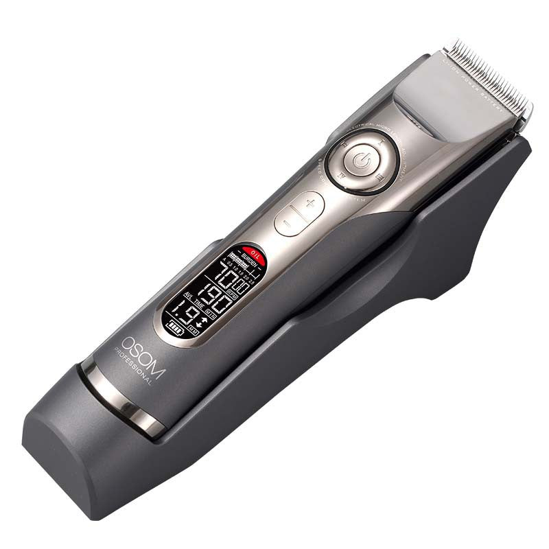 Professional hair clipper OSOM Professional Hair Clipper OSOMHC980, adjustable cutting length 1 - 1.9 mm, with 8 combs