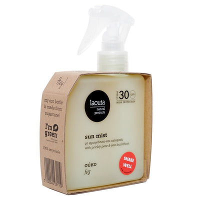Spray sunscreen Laouta Sun Mist SPF 30 Fig LAO0013, SPF 30 protection, 200 ml