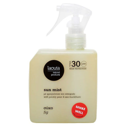 Spray sunscreen Laouta Sun Mist SPF 30 Fig LAO0013, SPF 30 protection, 200 ml