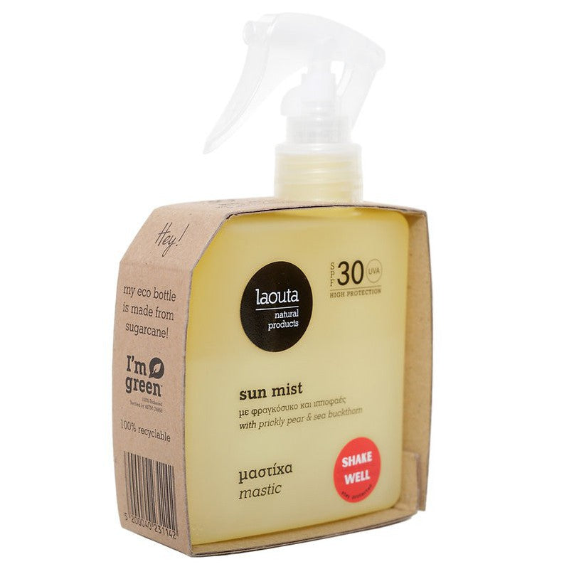 Spray sunscreen Laouta Sun Mist SPF 30 Mastic LAO0014, SPF 30 protection, 200 ml