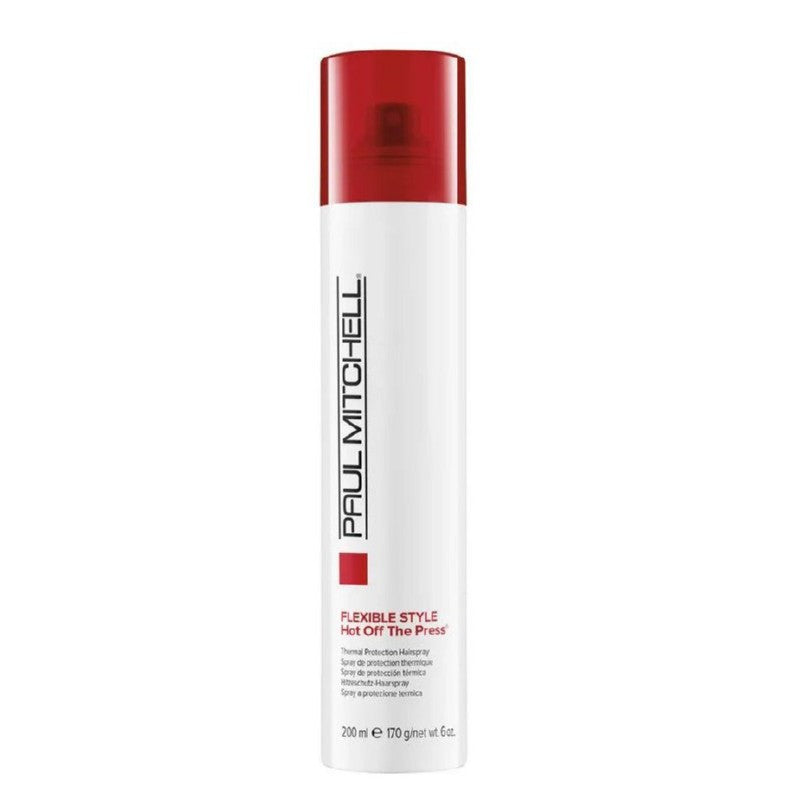 Paul Mitchell Hot Off The Press PAUL106342 Heat Spray For Damaged Hair Protects Against Heat Using Appliances 200ml