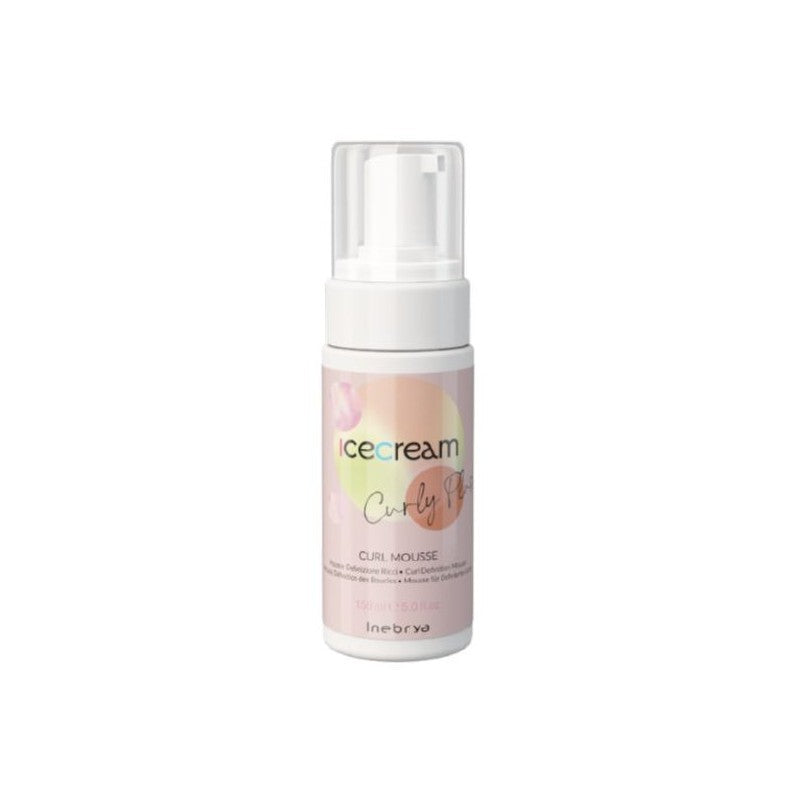 Foam for curly hair Inebrya Ice Cream Curly Plus Mousse ICE26372, 150 ml
