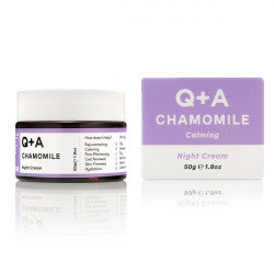 Q+A Chamomile Night Cream Raminamasis naktinis veido kremas, 50g