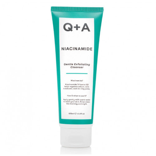 Q+A Niacinamide Gentle Exfoliating Cleanser Gentle exfoliating face wash, 125ml