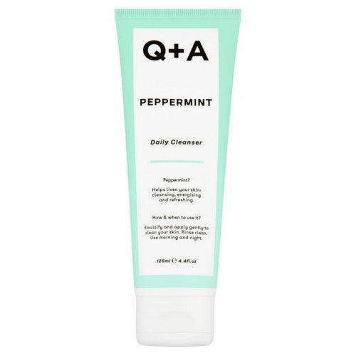 Q+A Peppermint Daily Cleanser Daily face wash, 125ml