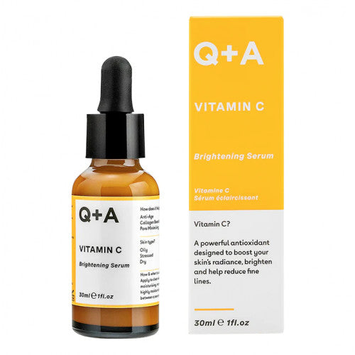 Q+A Vitamin C Brightening Serum Skaistinamasis veido serumas, 30ml