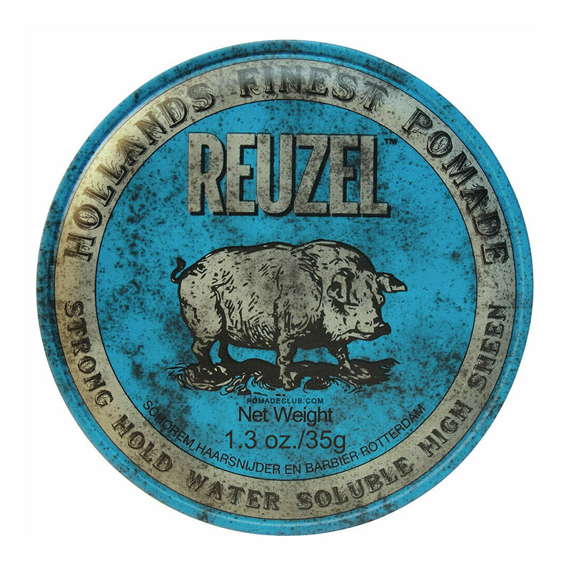 Reuzel Blue Strong Fixation Hair Styling Pomade 35g + gift